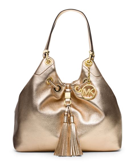 michael kors gold handbags uk|Michael Kors large gold tote.